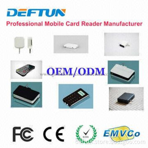 SDK Free EMV Smart Chip Card Reader for Google's Android iOS, 3.5mm Audio Jack Interface